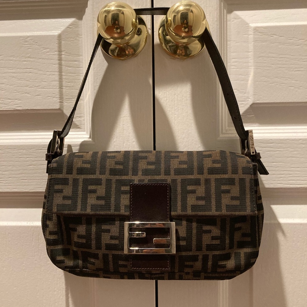 Authentic Fendi Zucca Baguette Bag